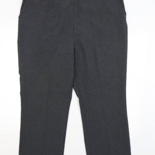 Bonmarche Womens Grey   Dress Pants Trousers Size 22 L26.5 in