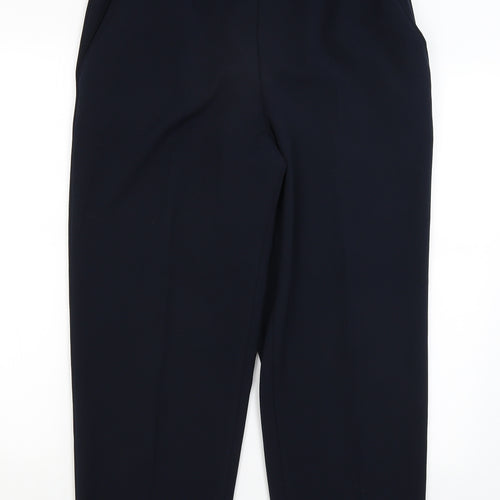 St Michael Womens Blue   Cropped Trousers Size 14 L25.5 in