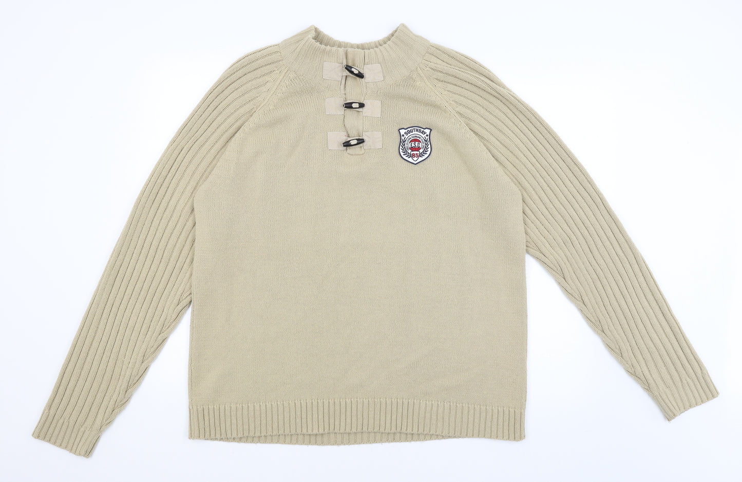Southbay Mens Beige   Pullover Jumper Size L