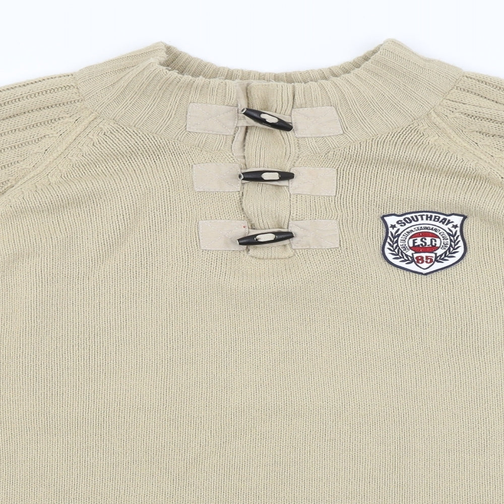 Southbay Mens Beige   Pullover Jumper Size L