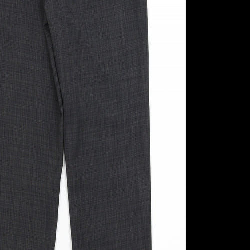M&S Womens Grey   Cropped Trousers Size 8 L26 in