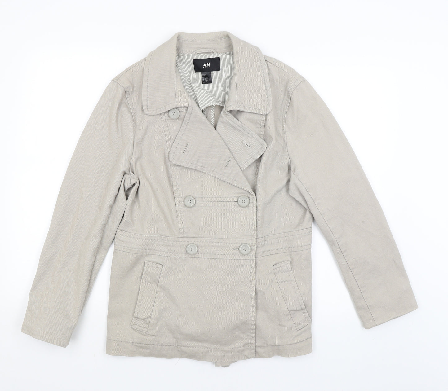 H&M Womens Grey   Jacket  Size 18