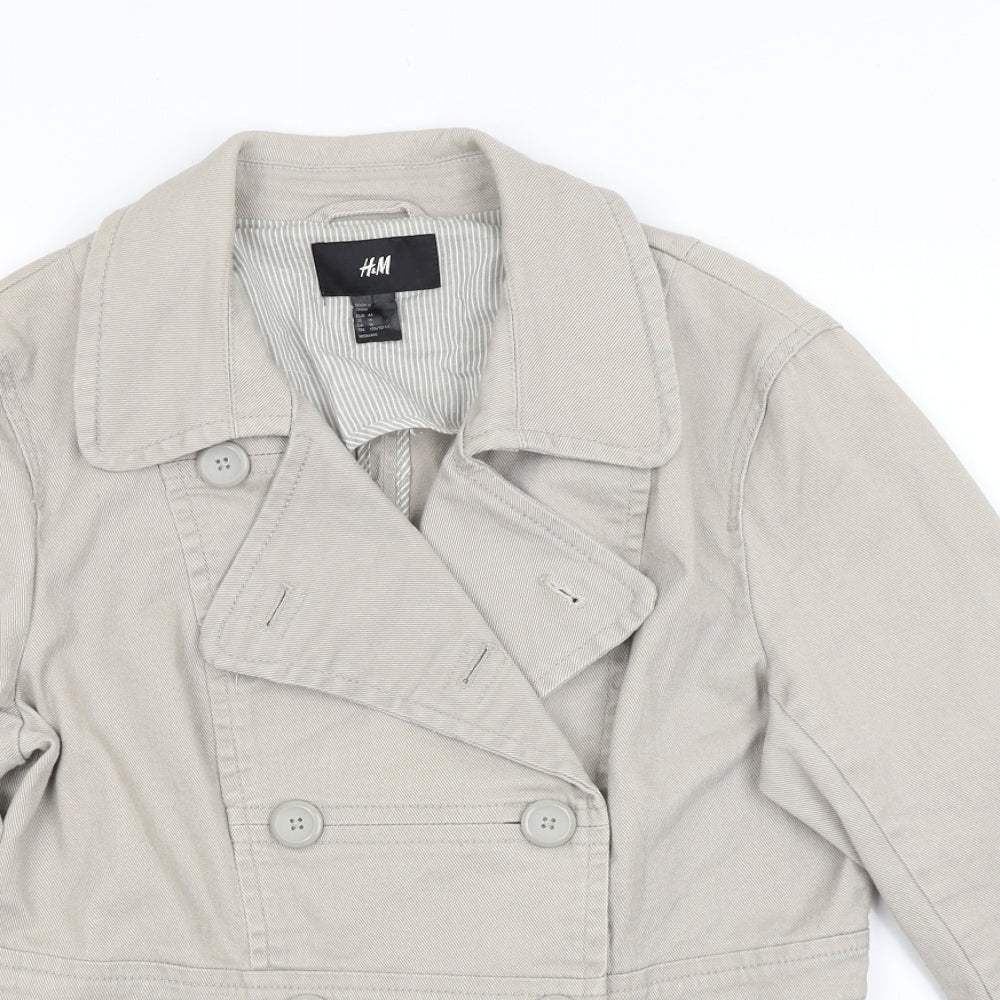 H&M Womens Grey   Jacket  Size 18
