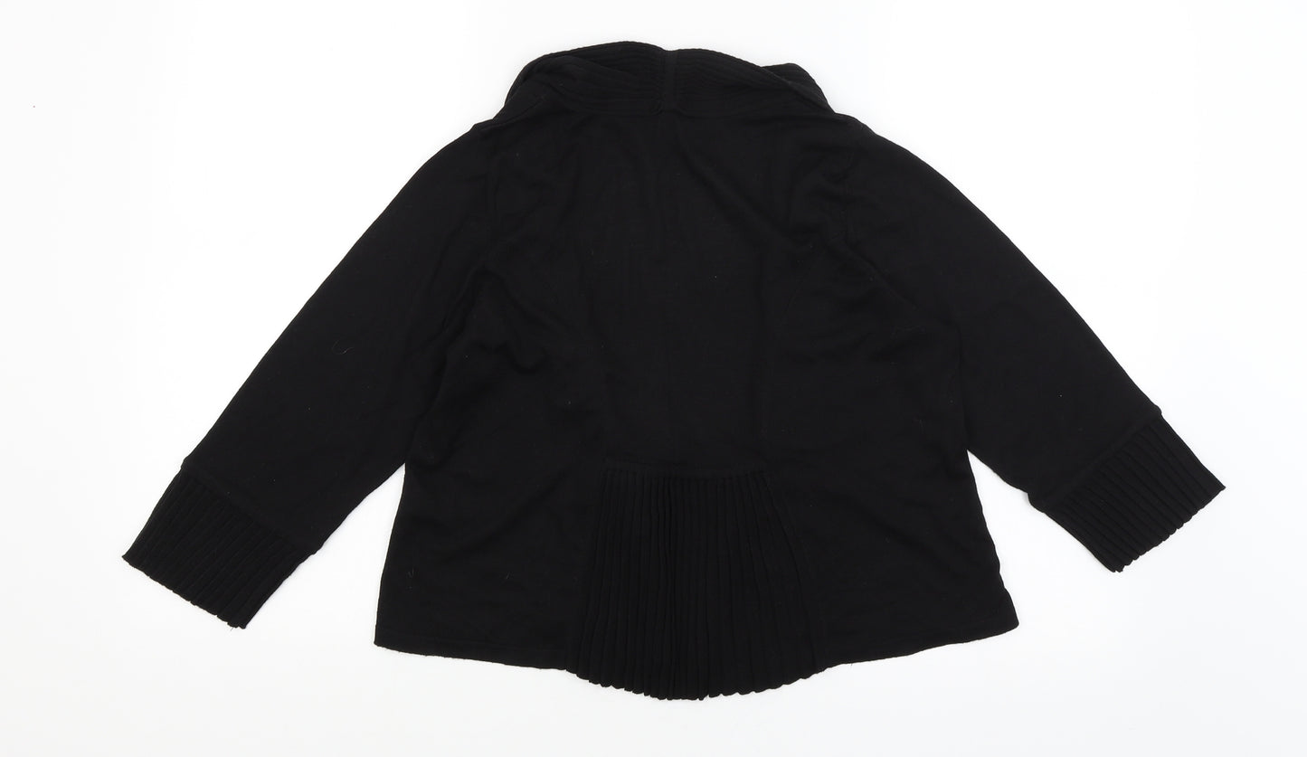George Womens Black   Wrap Jumper Size 14