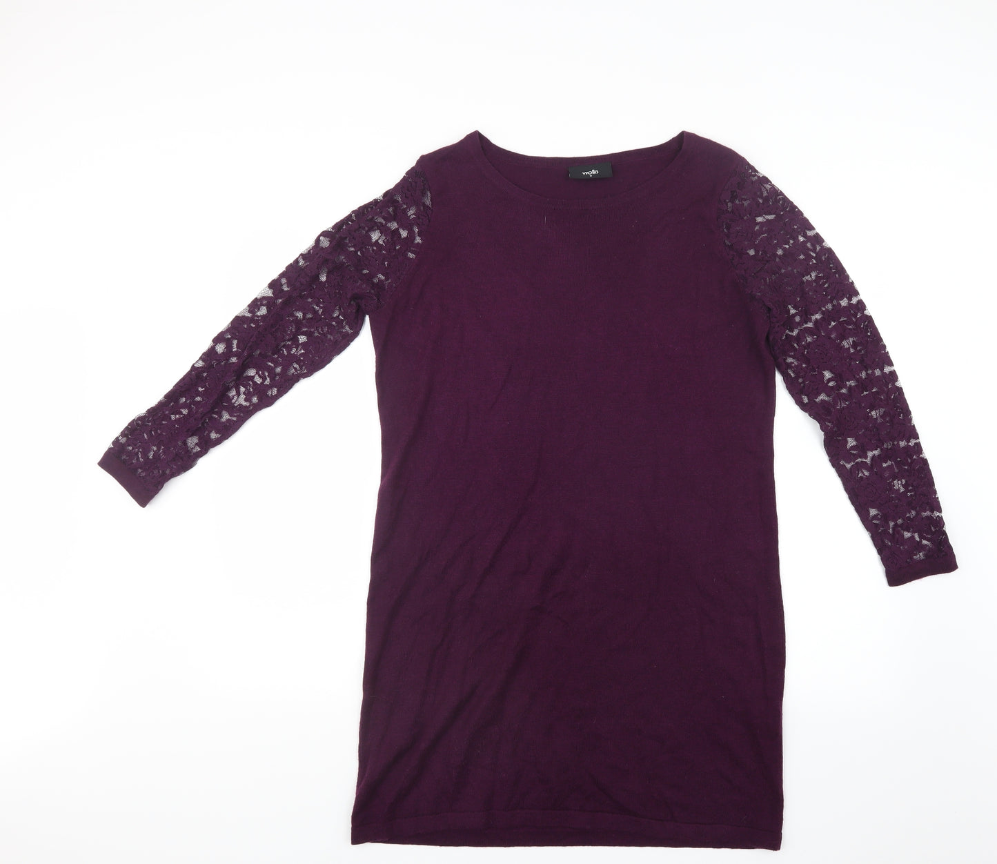Wallis Womens Purple  Knit Pullover Jumper Size M