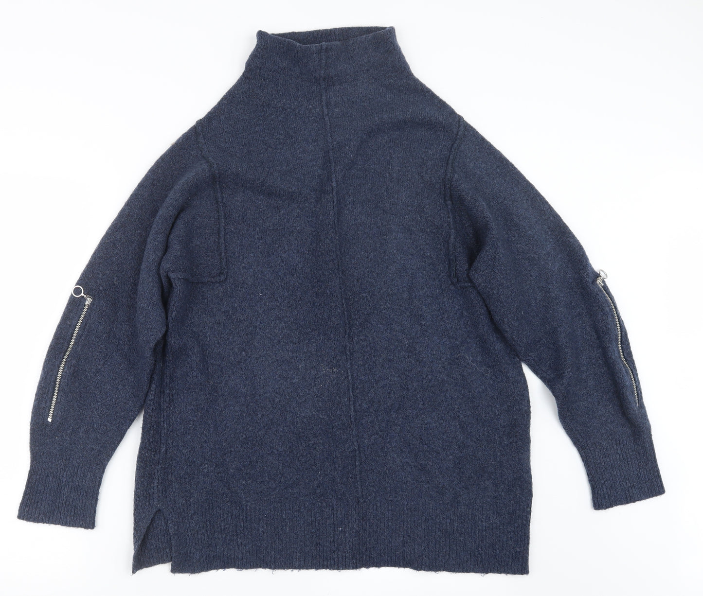 Mint Velvet Womens Blue  Knit Pullover Jumper Size M