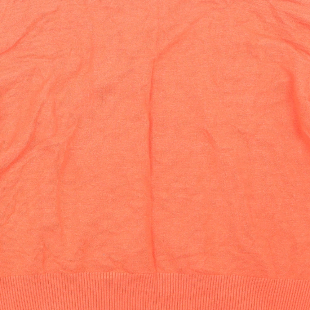 Preworn Womens Orange  Knit Pullover Jumper Size 18