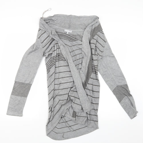 Per Una Womens Grey   Cardigan Jumper Size 14