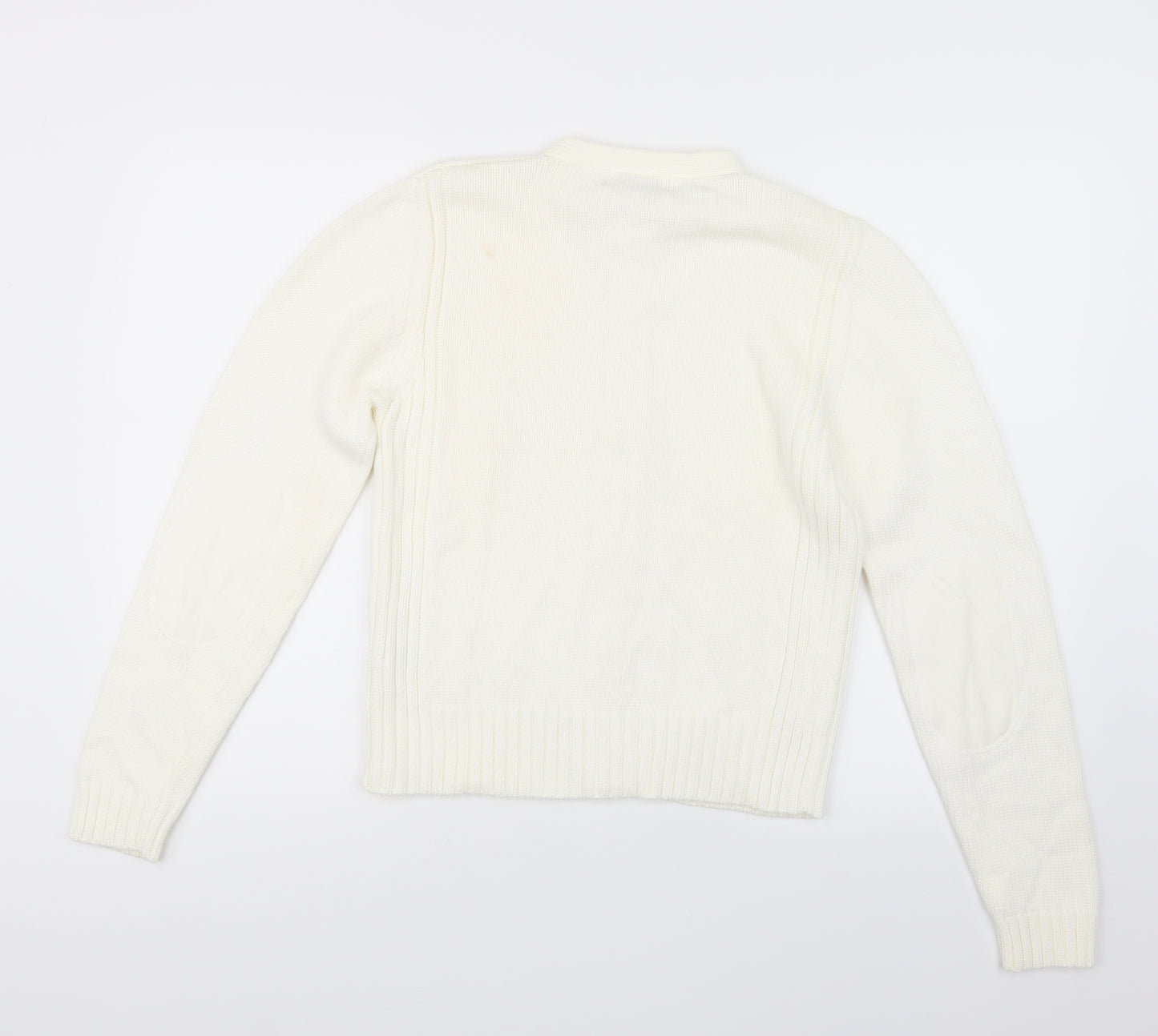 Moto Womens Ivory  Knit Jacket Coatigan Size 14