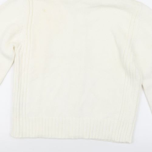 Moto Womens Ivory  Knit Jacket Coatigan Size 14