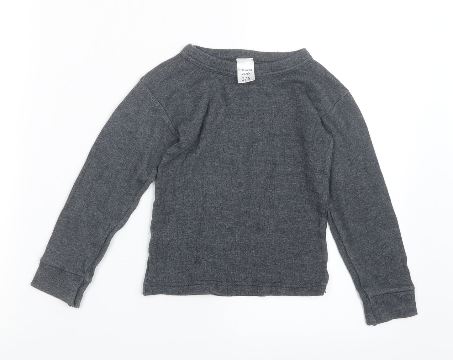 britwear.co.uk Boys Grey   Basic T-Shirt Size 3-4 Years