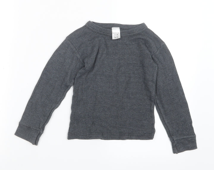 britwear.co.uk Boys Grey   Basic T-Shirt Size 3-4 Years