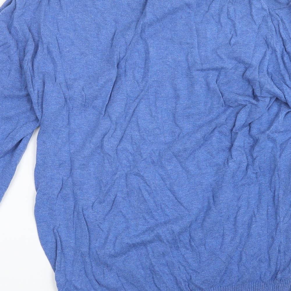 H&M Mens Blue  Knit Pullover Jumper Size M