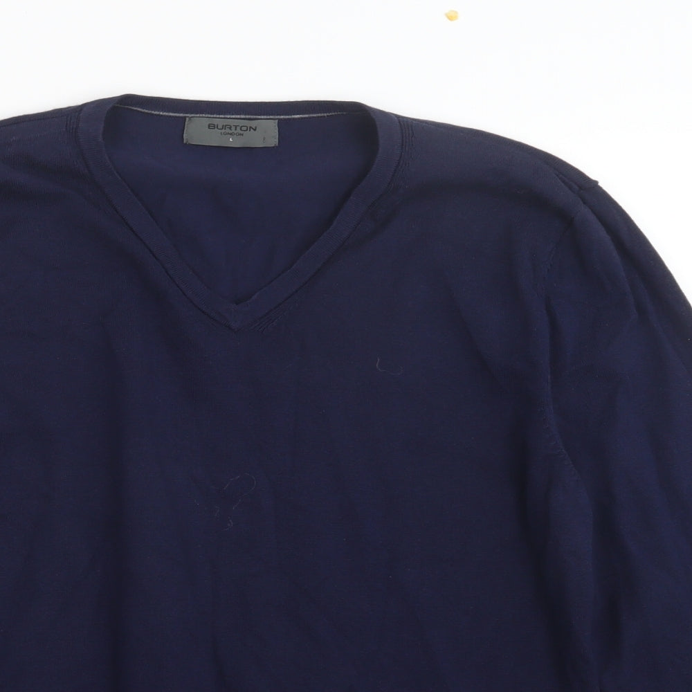 Burton Mens Blue  Knit Pullover Jumper Size L
