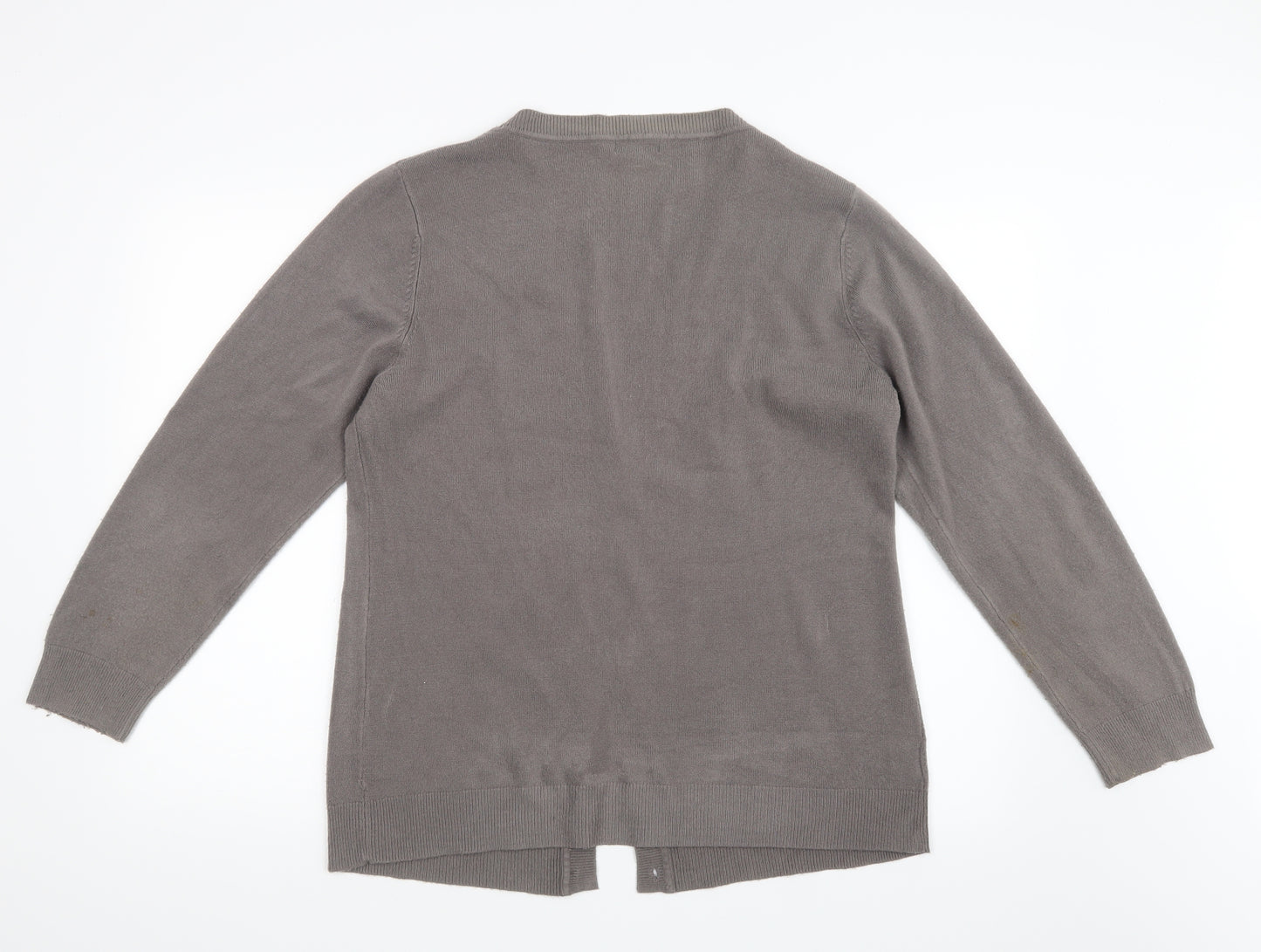 Papaya Womens Brown  Knit Cardigan Jumper Size 20
