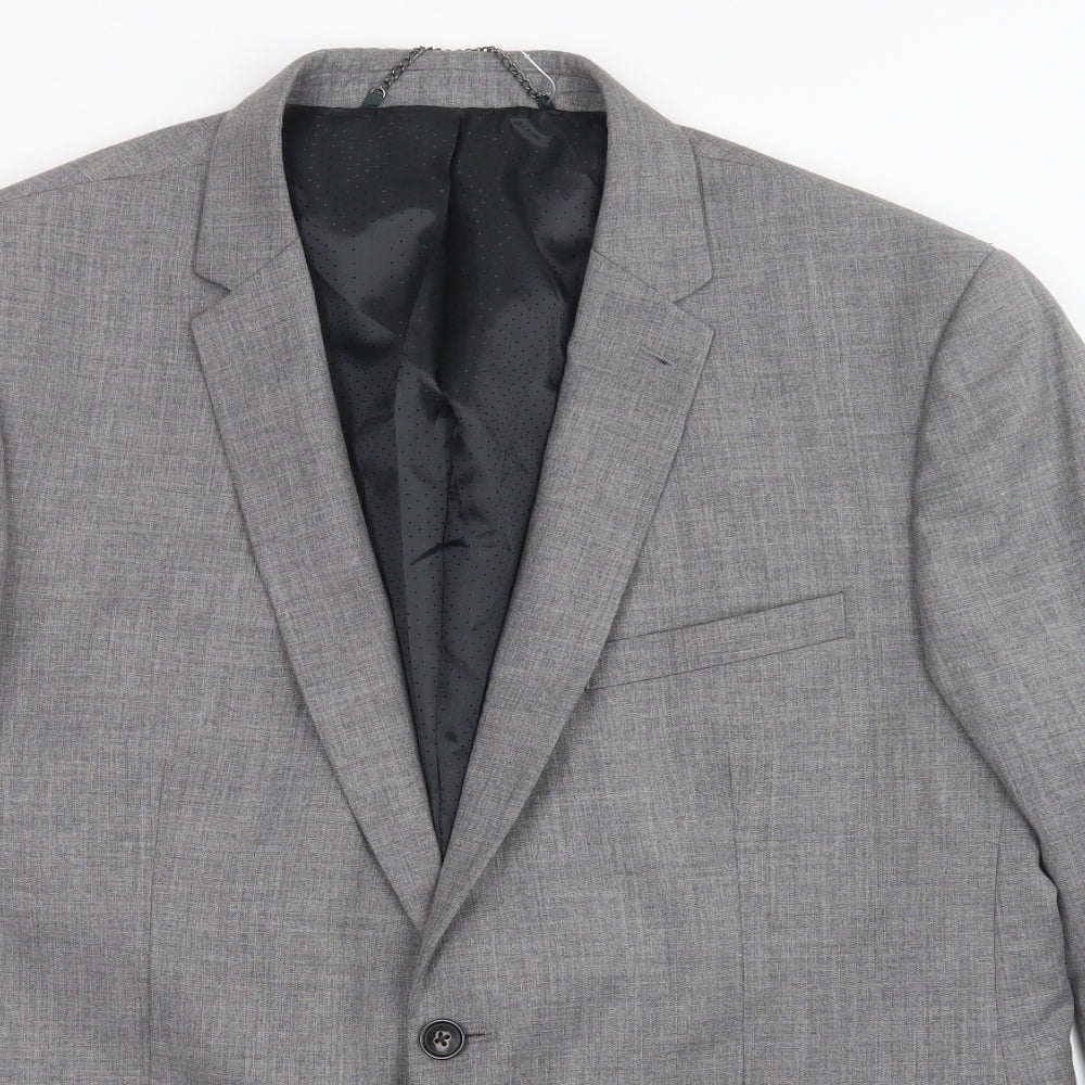 Burton Mens Grey   Jacket Suit Jacket Size 40