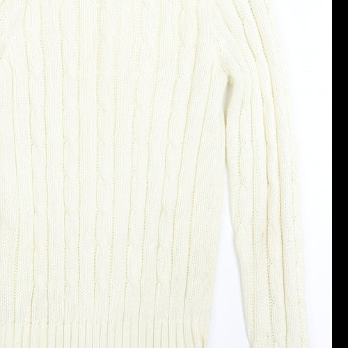 III esl Womens Ivory  Knit Pullover Jumper Size XL
