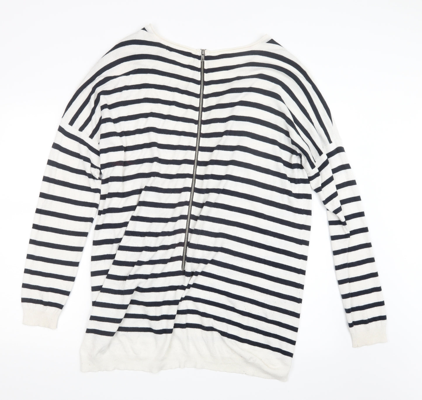 Atmosphere Womens Blue Striped Knit Pullover Jumper Size M