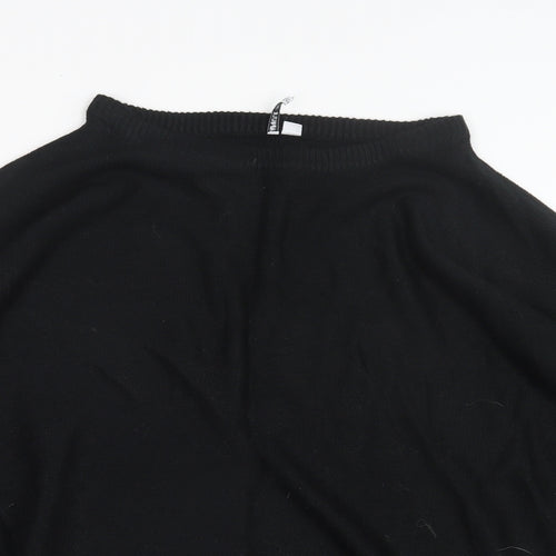 Capsule Womens Black  Knit Pullover Jumper Size 12