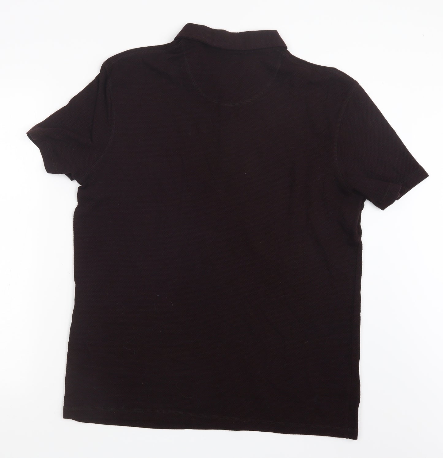 TU Mens Purple    Polo Size L