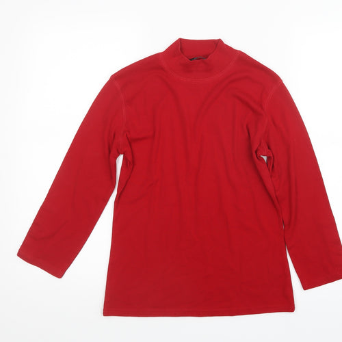 Alexara Womens Red   Basic T-Shirt Size 12