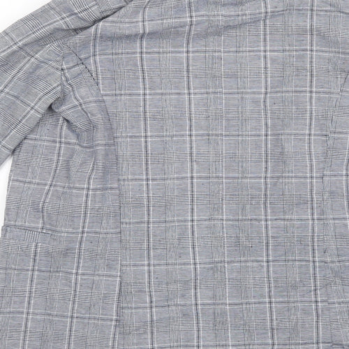 Primark Womens Blue Check  Jacket  Size 8