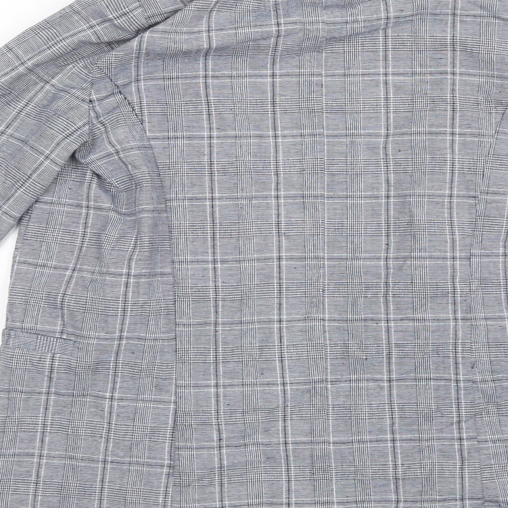 Primark Womens Blue Check  Jacket  Size 8