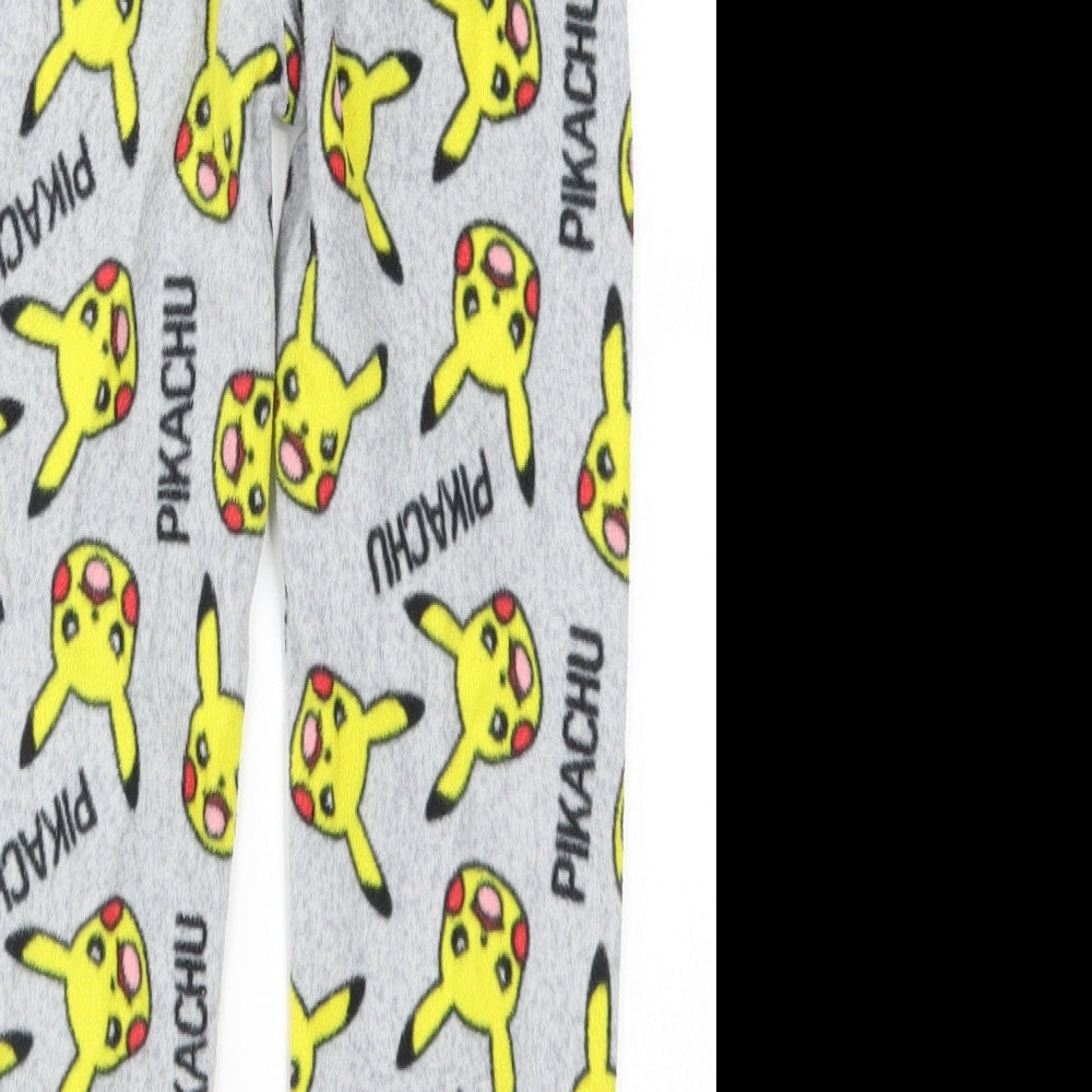 Primark Boys Grey   Sweatpants Trousers Size 7-8 Years - Pikachu Pokemon Loungewear