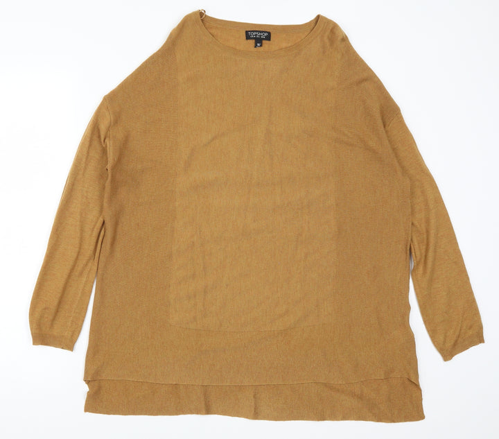 Topshop Womens Beige   Pullover Jumper Size 10