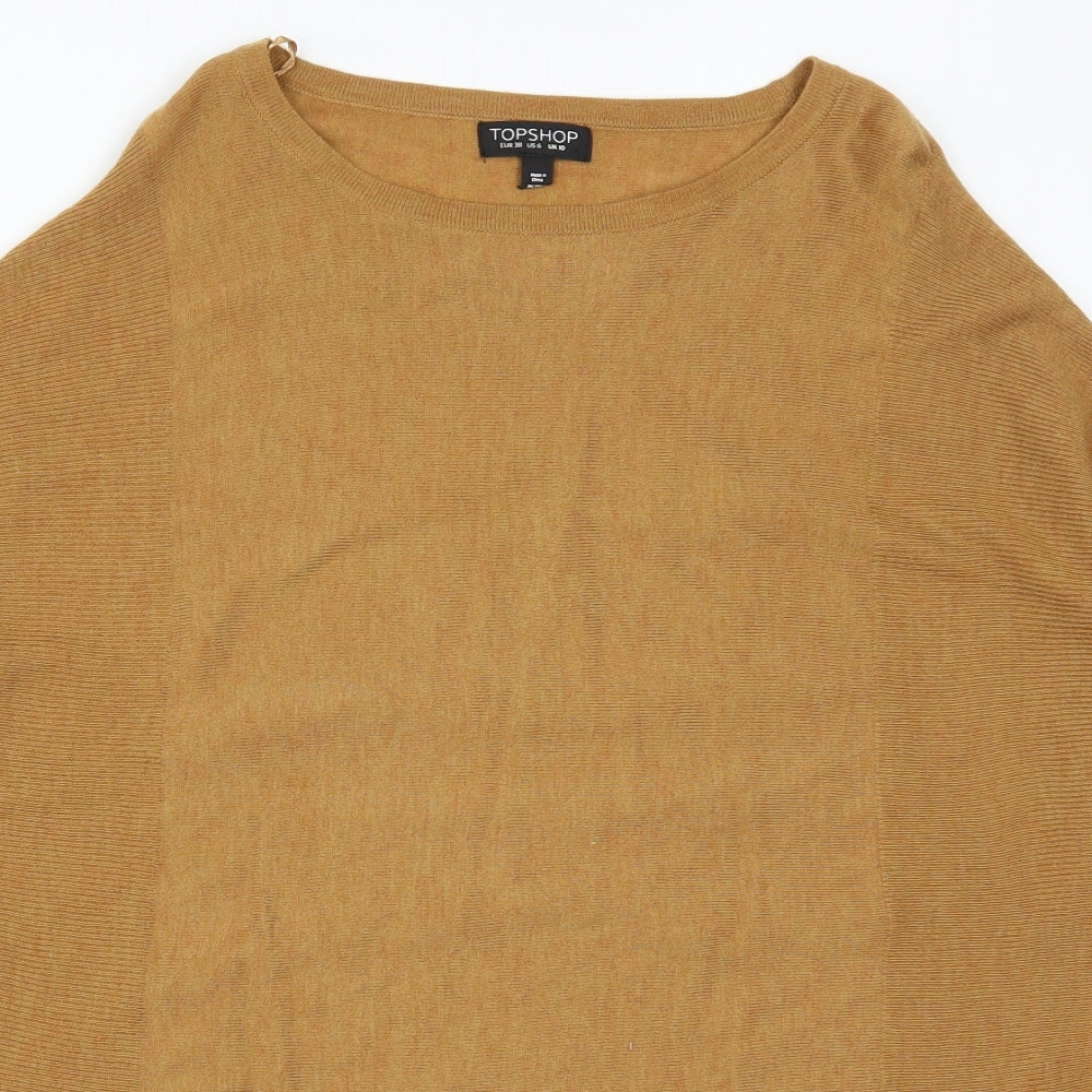 Topshop Womens Beige   Pullover Jumper Size 10