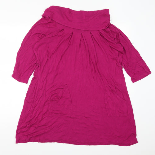 Crizby Womens Pink   T-Shirt Dress  Size L