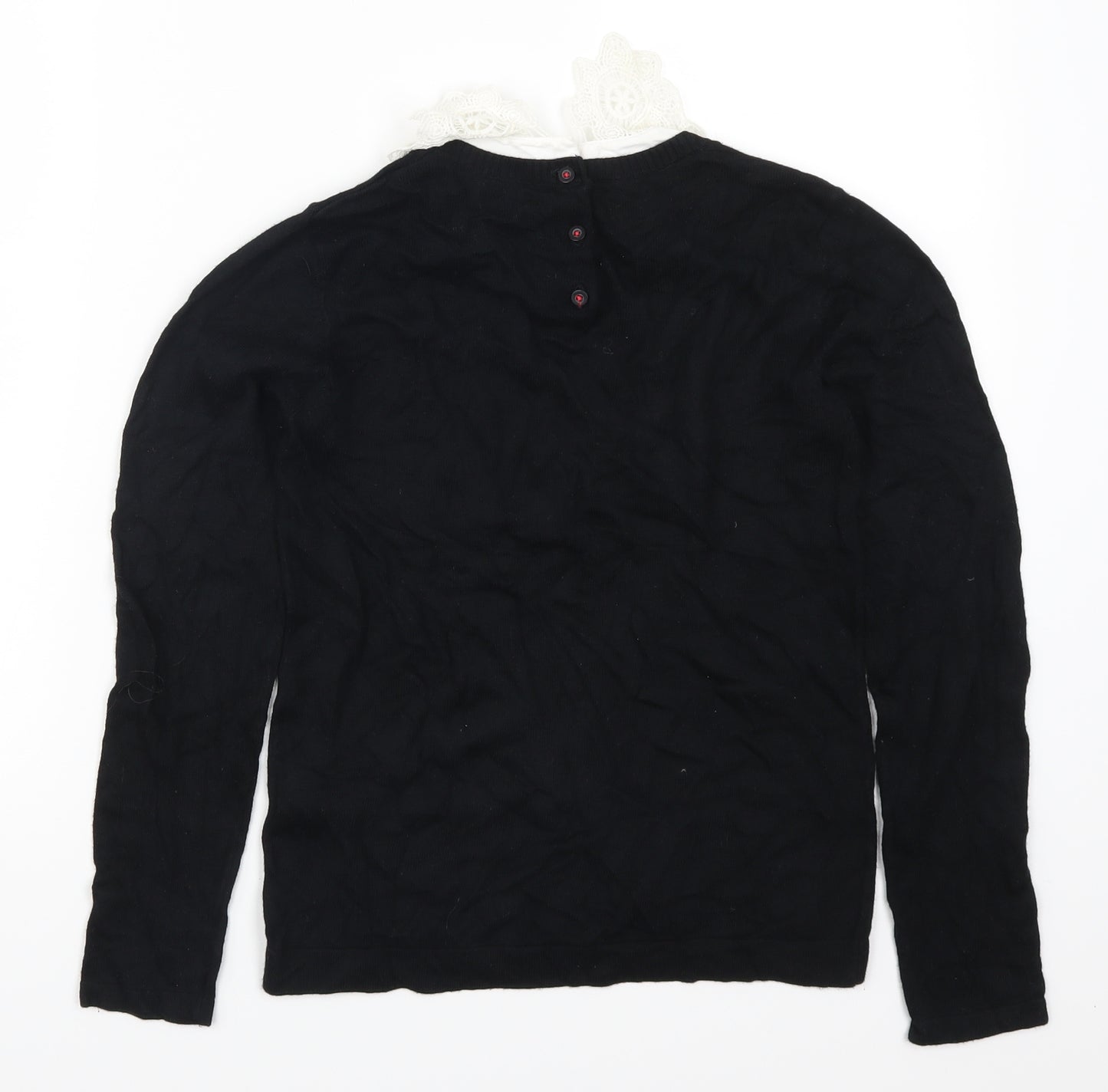 Marks and Spencer Girls Black   Pullover Jumper Size 11-12 Years