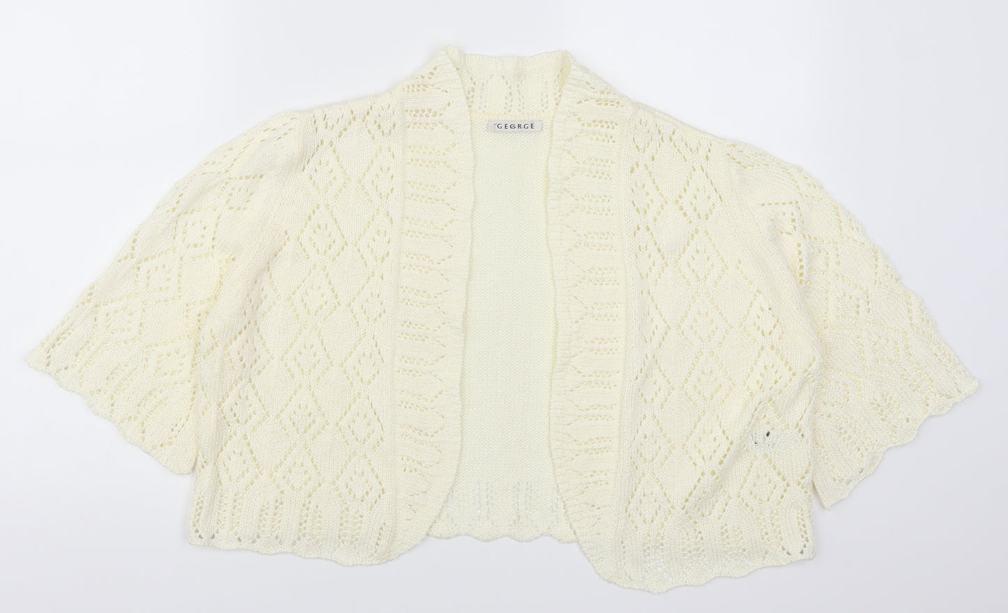 George Womens Ivory   Cardigan Jumper Size 20