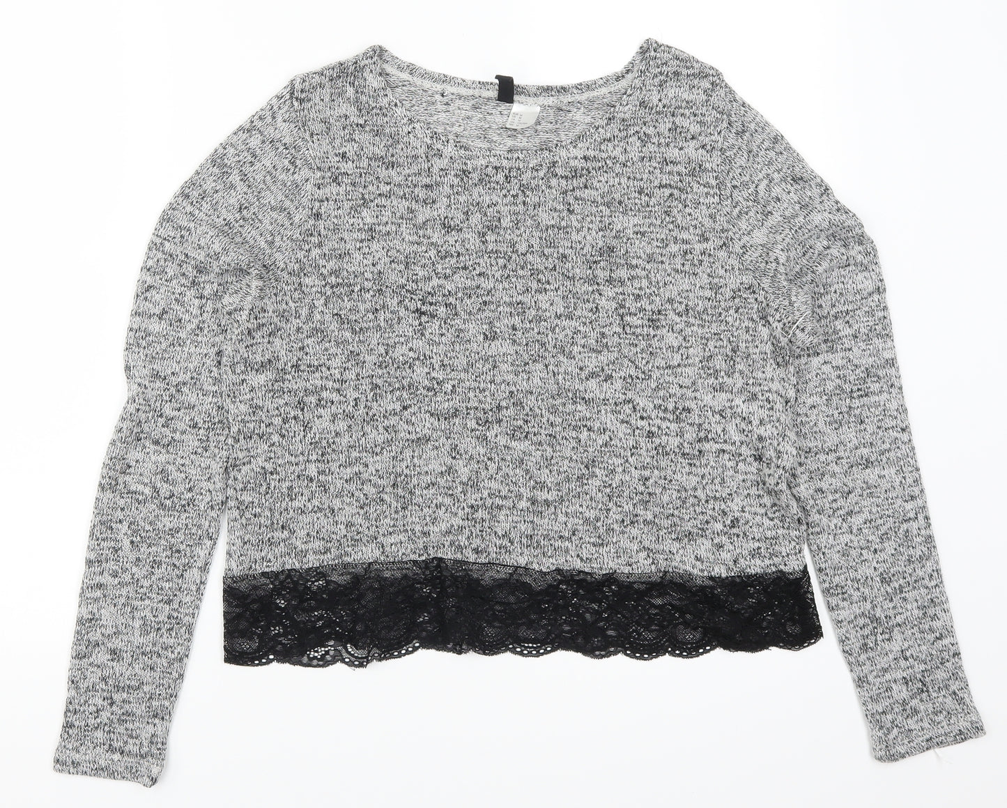 H&M Womens Grey   Basic T-Shirt Size M
