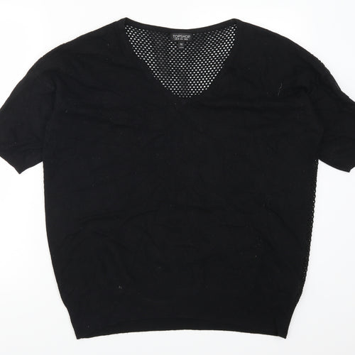 Topshop Womens Black   Pullover Jumper Size 10