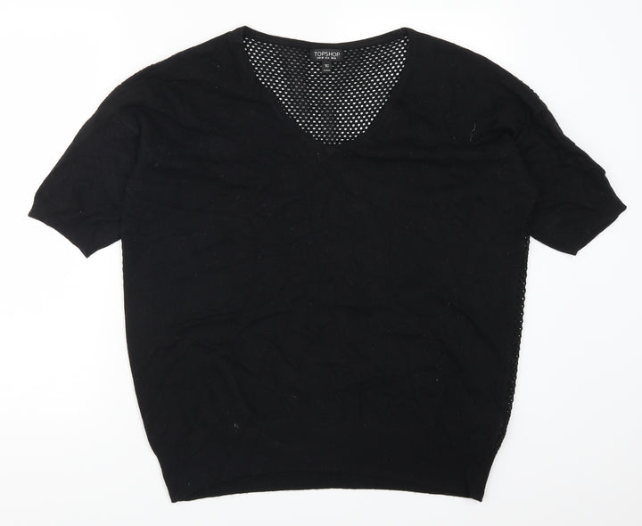 Topshop Womens Black   Pullover Jumper Size 10