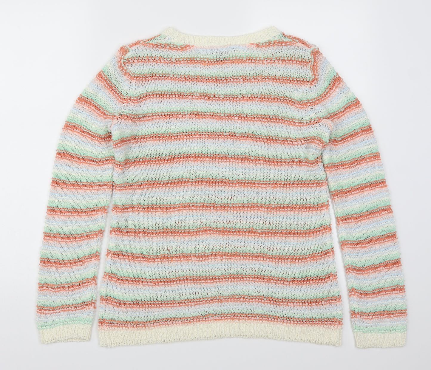 ESMARA Womens Multicoloured Striped Knit Pullover Jumper Size S