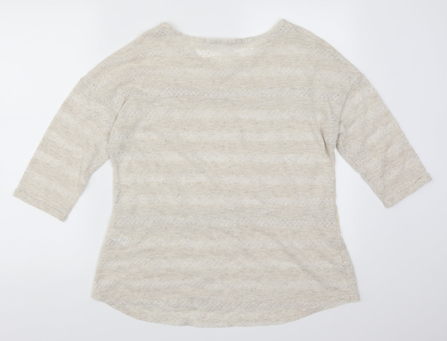 TU Womens Beige   Basic T-Shirt Size 16