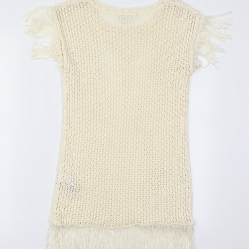 New Look Womens Beige  Knit Pullover Jumper Size S