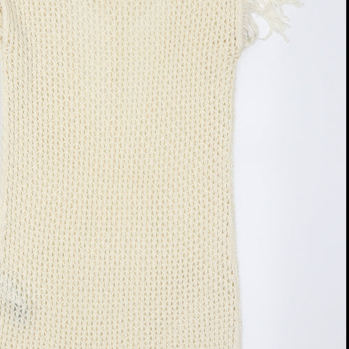New Look Womens Beige  Knit Pullover Jumper Size S