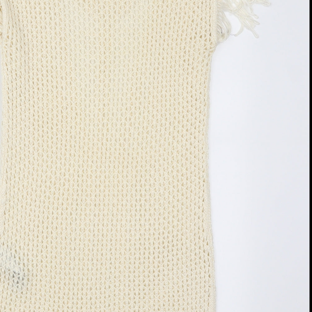 New Look Womens Beige  Knit Pullover Jumper Size S