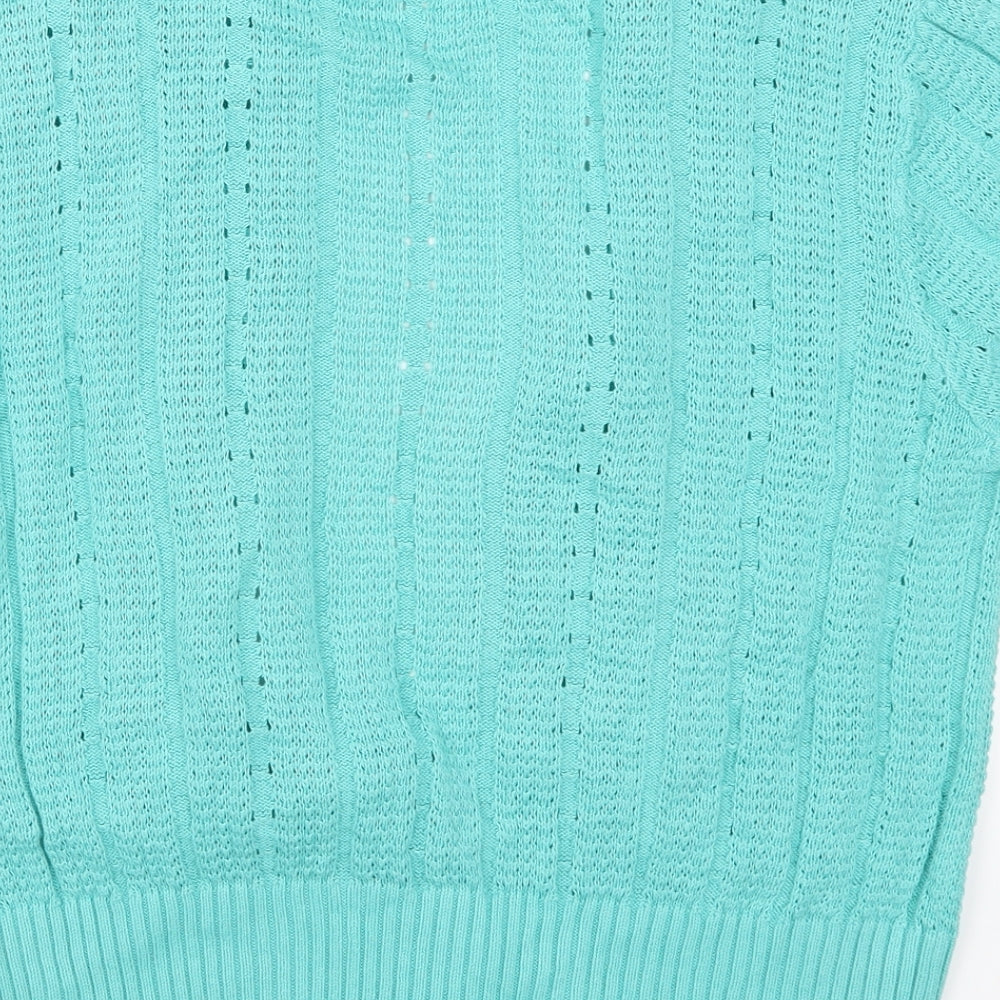 Milla Womens Blue  Knit Cardigan Jumper Size XL