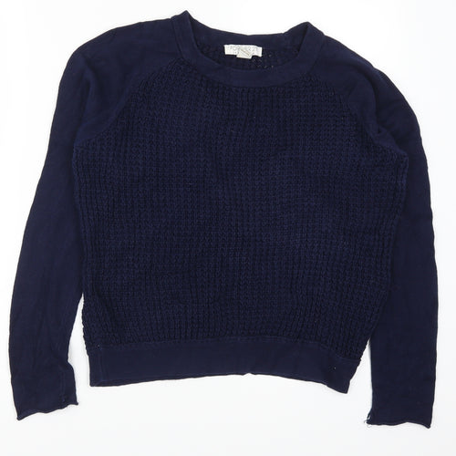 FOREVER 21 Womens Blue  Knit Pullover Jumper Size S