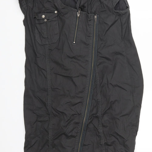Minus Womens Grey   Shirt Dress  Size 14