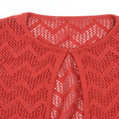 Preworn Womens Red   Cardigan Jumper Size S
