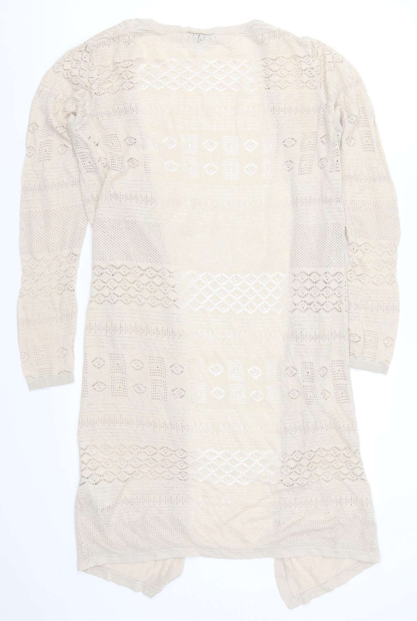 Warehouse Womens Beige   Cardigan Jumper Size M