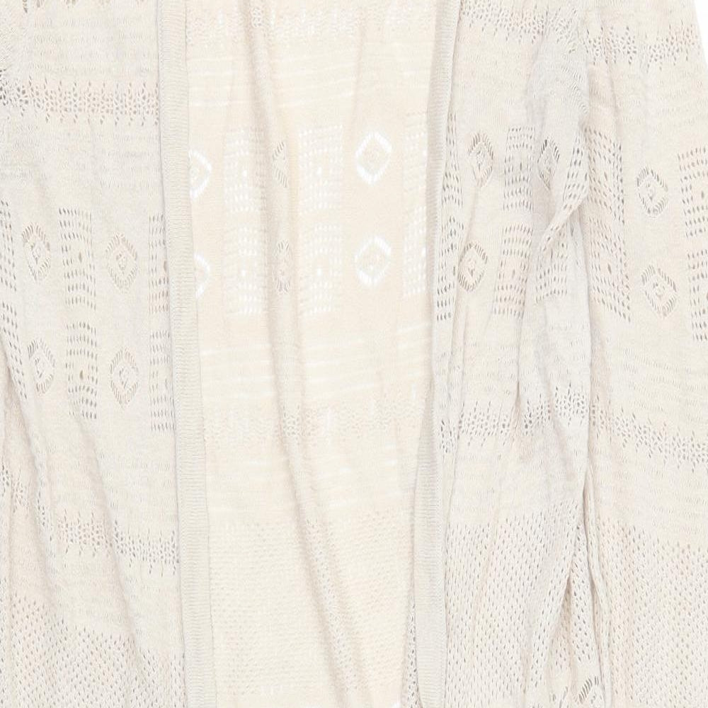 Warehouse Womens Beige   Cardigan Jumper Size M