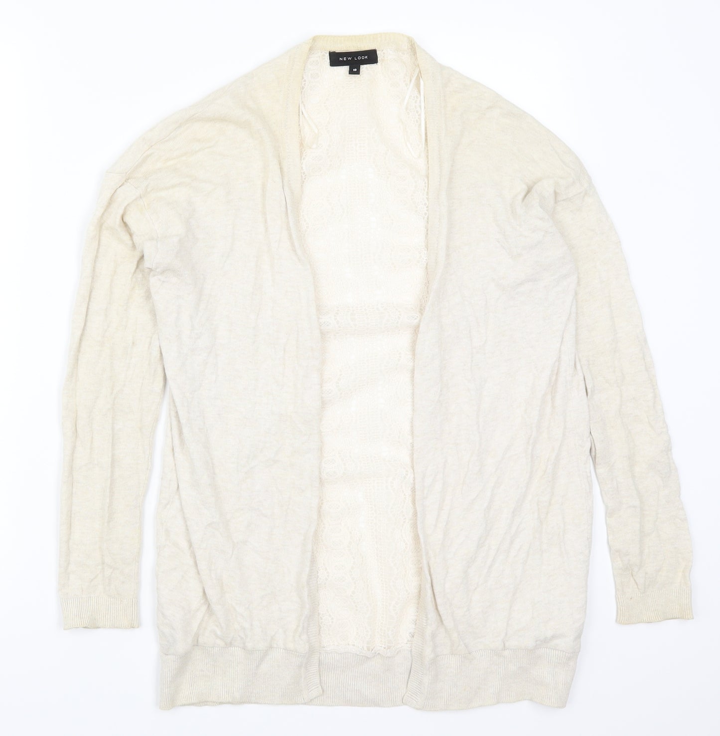 New Look Womens Beige   Cardigan Jumper Size 10
