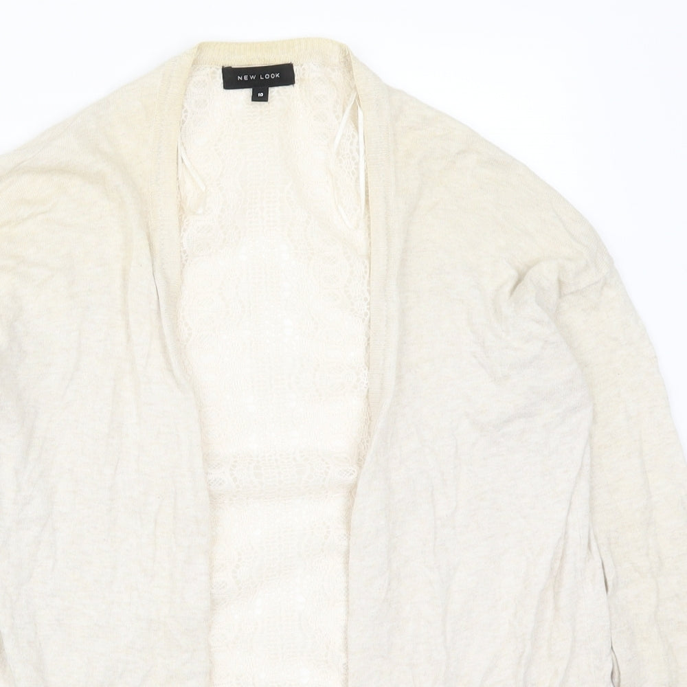 New Look Womens Beige   Cardigan Jumper Size 10