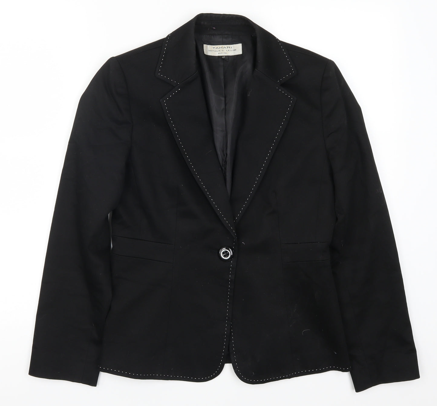 Tahari Womens Black   Jacket Suit Jacket Size 4